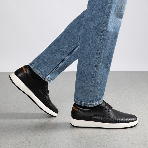 Men's Lightweight Smart Casual Sneakers - BLACK - 5