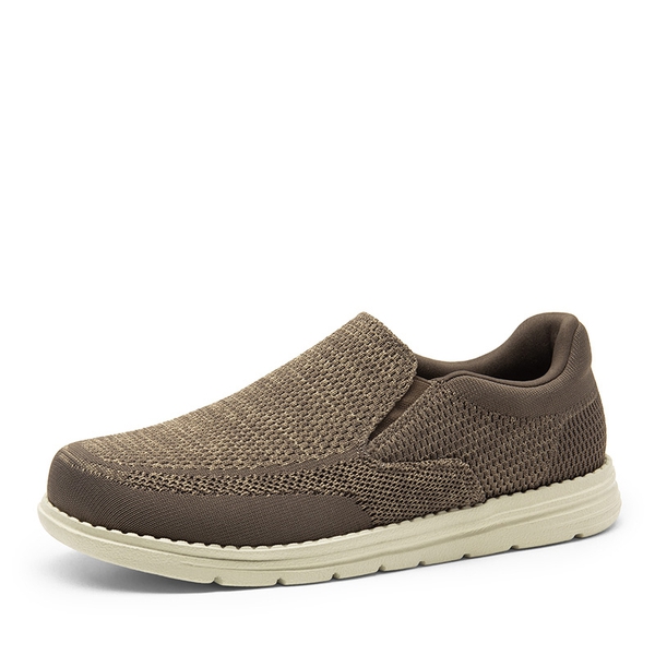 Men's Casual Slip-On Knit Loafers - SAND -  0