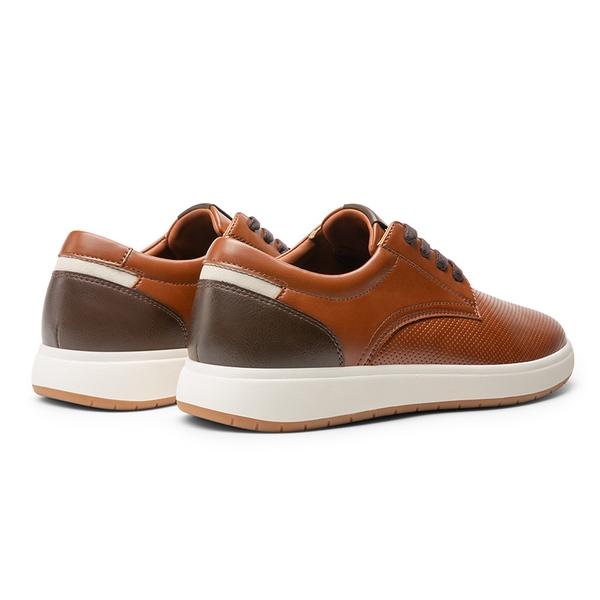 Men's Lightweight Smart Casual Sneakers - BROWN - 4