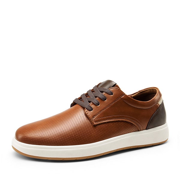 Men's Lightweight Smart Casual Sneakers - BROWN -  0
