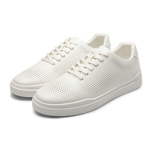 Men's Breathable Fashion Sneakers - WHITE - 2