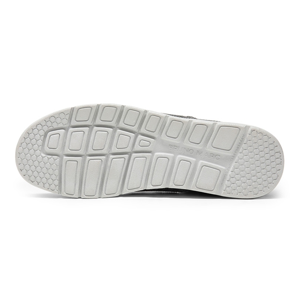Men's Casual Slip-On Knit Loafers - DARK GREY - 3