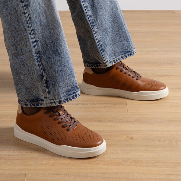 Men's Breathable Fashion Sneakers - BROWN - 6