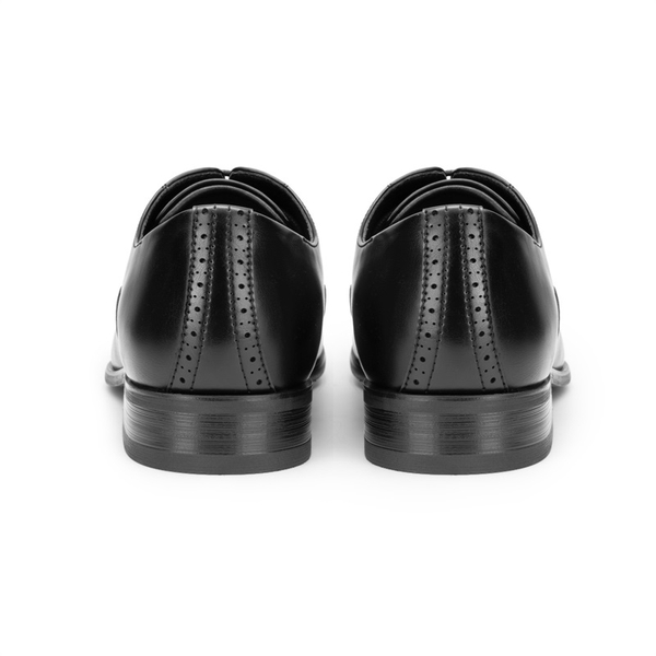 Men's Brogue Oxford Formal Shoes - BLACK - 4