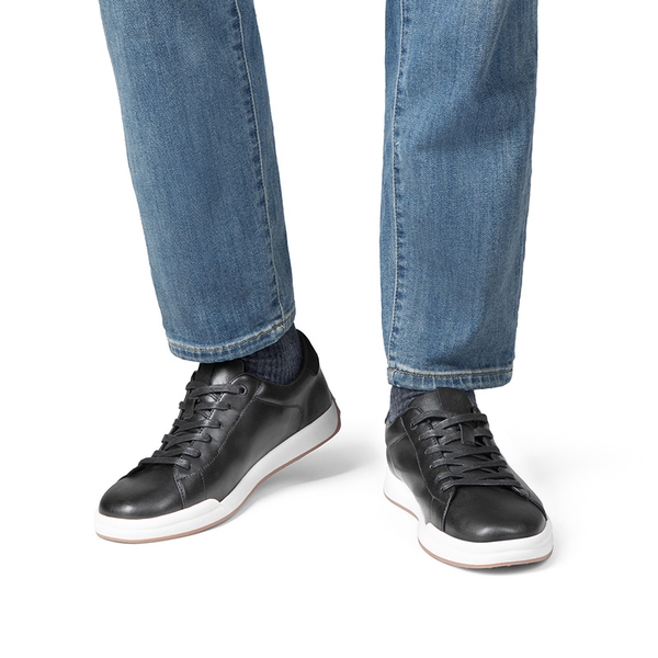 Men's Casual Lifestyle Sneakers - BLACK - 5