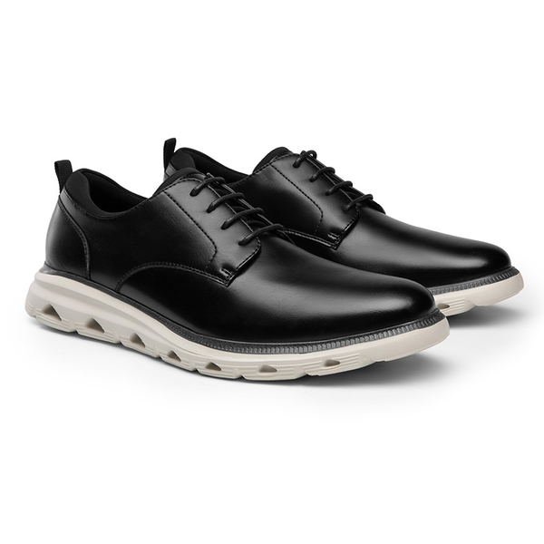 Men's Comfy Smart Casual Oxford Shoes - BLACK - 2