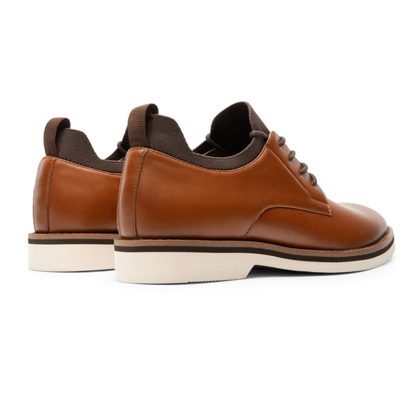 Men's Business Casual Derby Shoes - BROWN - 2