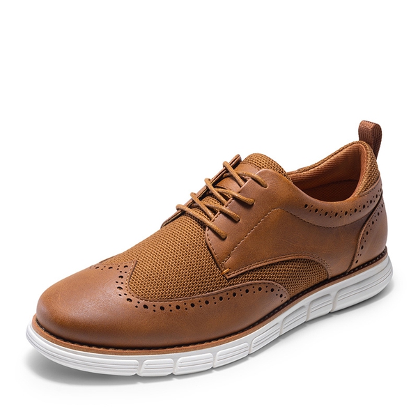 Men's Smart Casual Wingtip Shoes - BROWN -  0