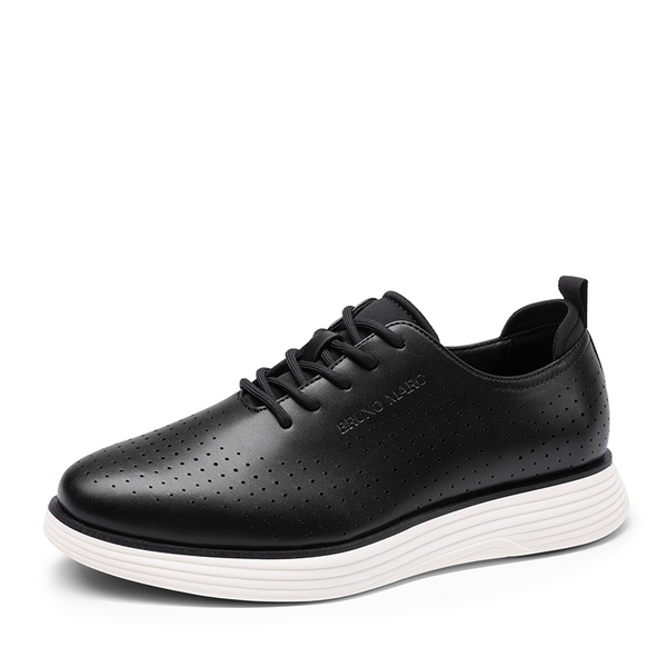 [MaxFlex SuiteCraft-] Men's Business Casual Oxford Sneakers - BLACK/WHITE -  0