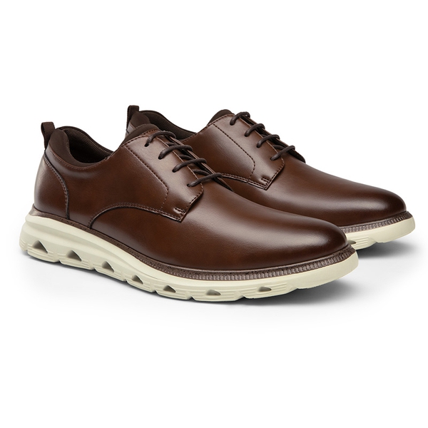 [MaxFlex ActiveLite] Men's Comfy Smart Casual Oxford Shoes - DARK BROWN - 2