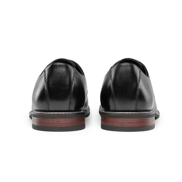 Men's Cap-Toe Oxford Formal Shoes - BLACK - 4