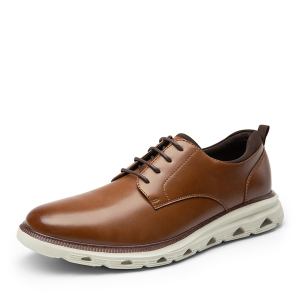 [MaxFlex ActiveLite] Men's Comfy Smart Casual Oxford Shoes - BROWN -  0