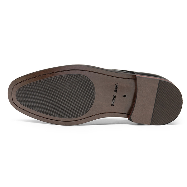 Men's Cap-Toe Oxford Formal Shoes - BLACK - 3