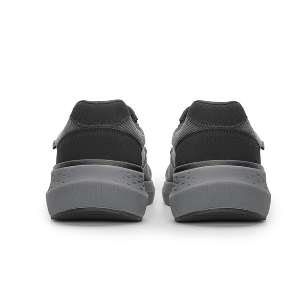 Men's Slip-On Canvas Loafers - BLACK - 4