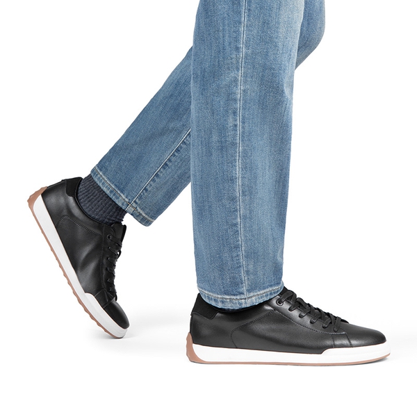 Men's Casual Lifestyle Sneakers - BLACK - 6