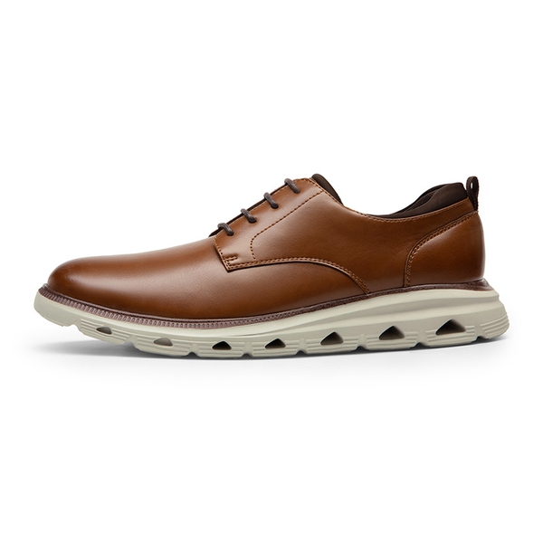 [MaxFlex ActiveLite] Men's Comfy Smart Casual Oxford Shoes - BROWN - 1