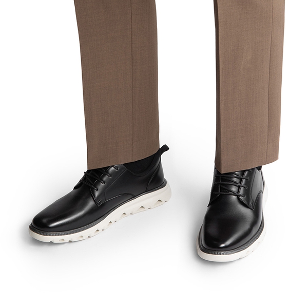 Men's Comfy Smart Casual Oxford Shoes - BLACK - 6