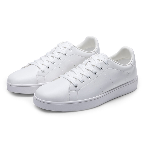 Men's Low-Top Minimalist Sneakers - WHITE - 2