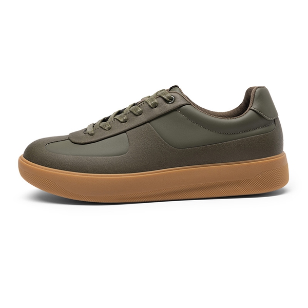 Men's High-Sole Fashion Sneakers - OLIVE - 1
