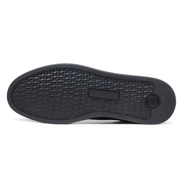 Men's Low-Top Minimalist Sneakers - ALL BLACK - 3
