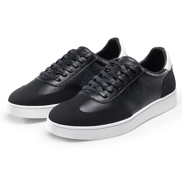 Men's Two-Tone Low Profile Sneakers - BLACK - 2