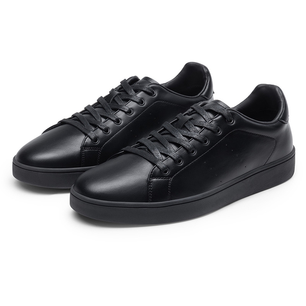 Men's Low-Top Minimalist Sneakers - ALL BLACK - 2
