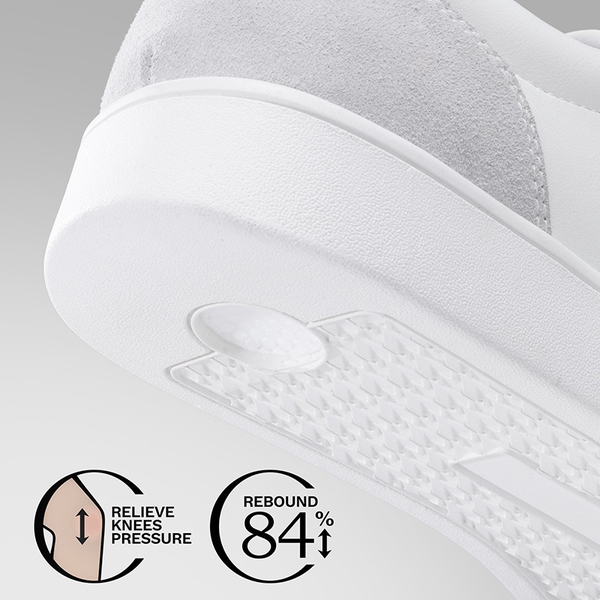 Men's Two-Tone Low Profile Sneakers - WHITE - 5