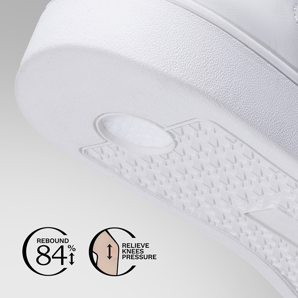 Men's Low-Top Minimalist Sneakers - WHITE/BLACK - 5