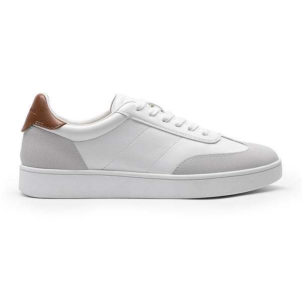 Men's Two-Tone Low Profile Sneakers - WHITE - 1
