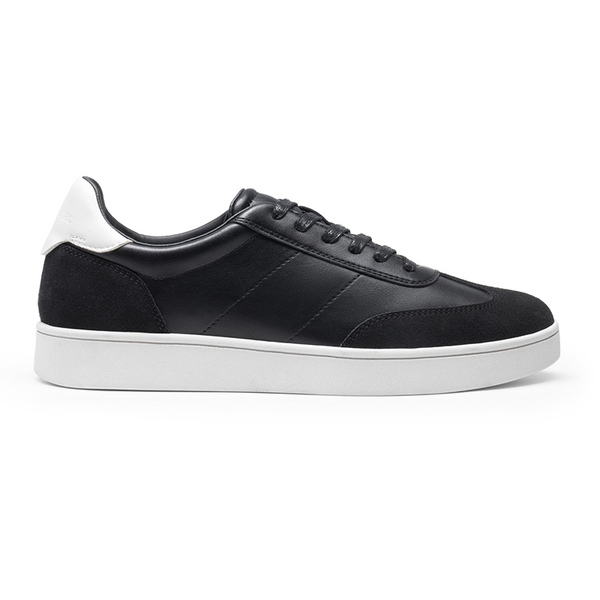 Men's Two-Tone Low Profile Sneakers - BLACK - 1