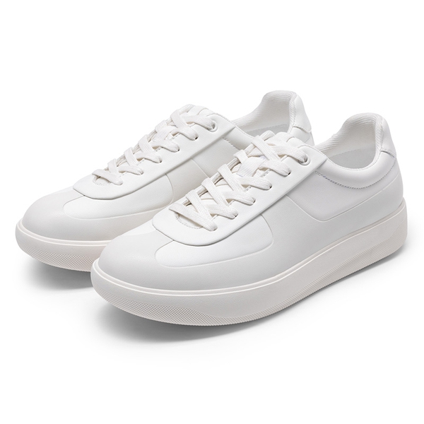 Men's High-Sole Fashion Sneakers - WHITE - 2