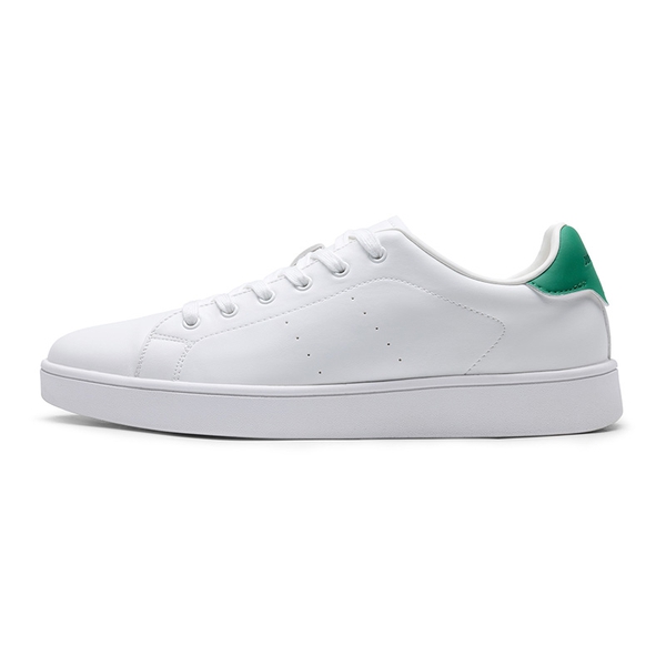 Men's Low-Top Minimalist Sneakers - WHITE/GREEN - 1