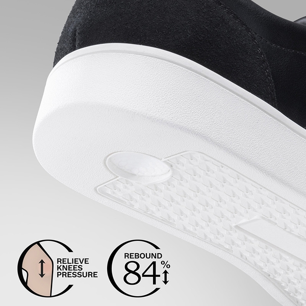 Men's Two-Tone Low Profile Sneakers - BLACK - 5