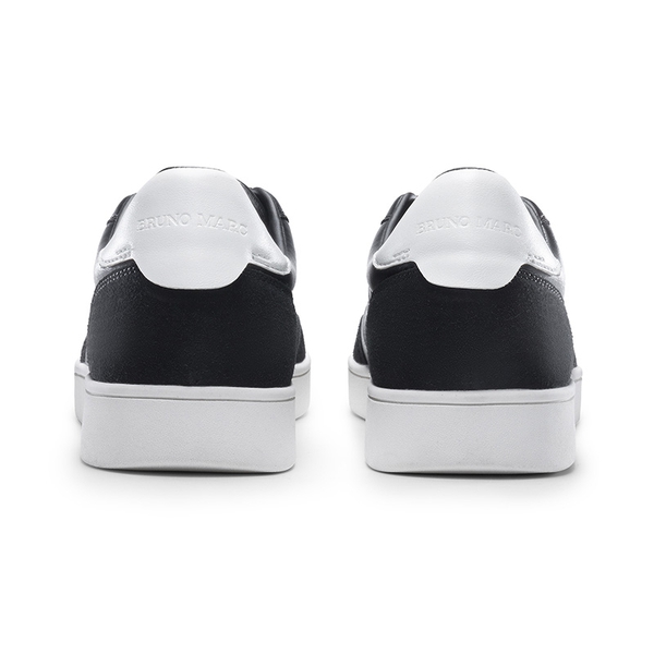 Men's Two-Tone Low Profile Sneakers - BLACK - 4