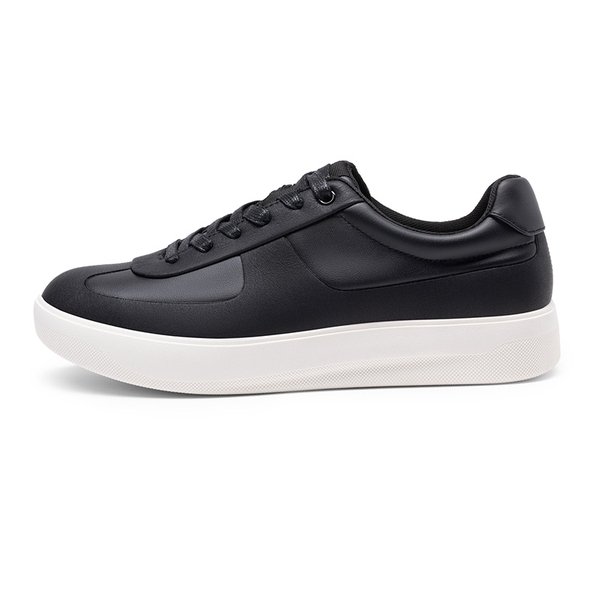 Men's High-Sole Fashion Sneakers - BLACK - 1