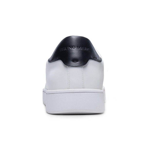 Men's Low-Top Minimalist Sneakers - WHITE/BLACK - 4