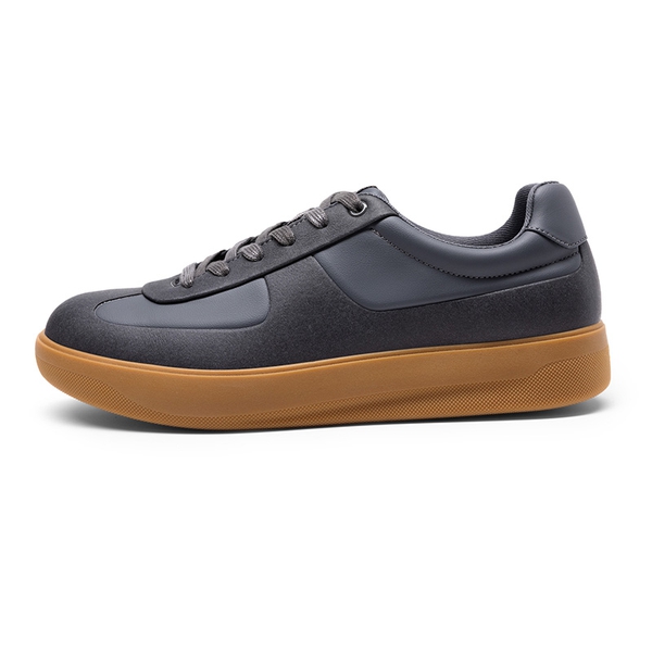 Men's High-Sole Fashion Sneakers - DARK GREY - 1
