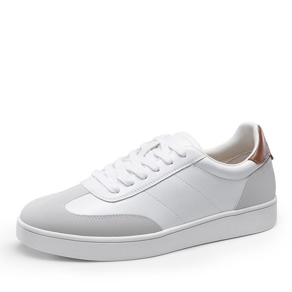 Men's Two-Tone Low Profile Sneakers - WHITE -  0