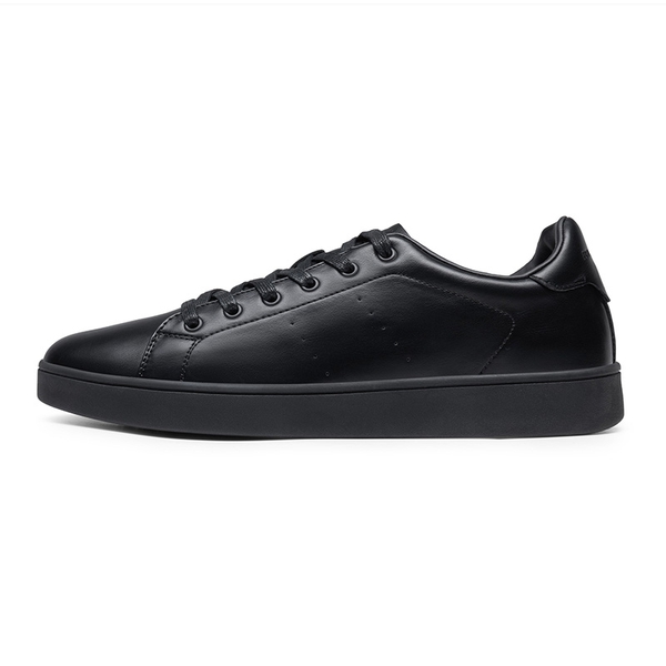 Men's Low-Top Minimalist Sneakers - ALL BLACK - 1