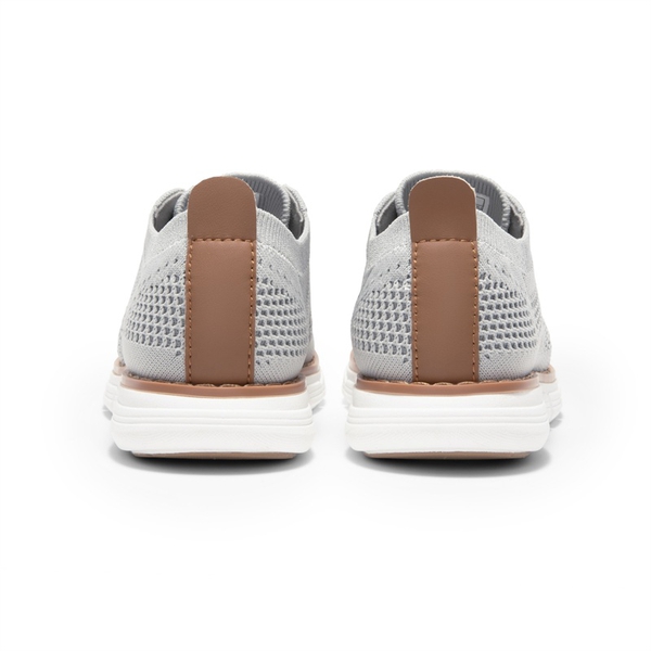 Boys' Knitted Oxford Sneakers - GREY - 4