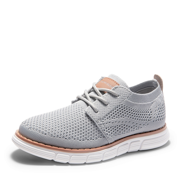 Boys' Knitted Oxford Sneakers - GREY -  0