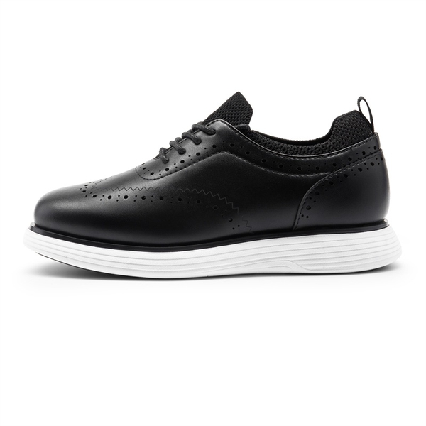 Boys' Oxford Dress Sneakers - BLACK - 1