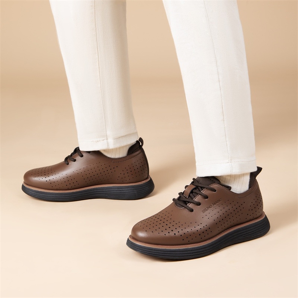 Boys' Comfortable Casual Oxford Shoes - BROWN - 5