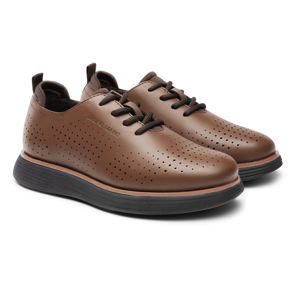 Boys' Comfortable Casual Oxford Shoes - BROWN - 2