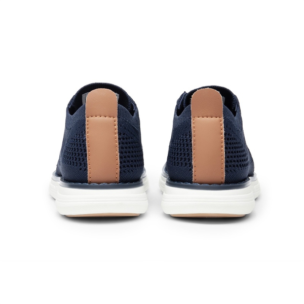 Boys' Knitted Oxford Sneakers - NAVY - 4