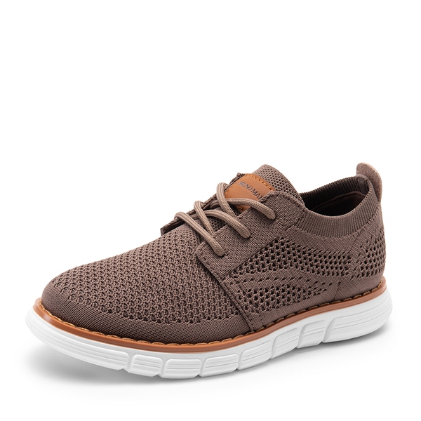 Boys' Knitted Oxford Sneakers - BROWN -  0