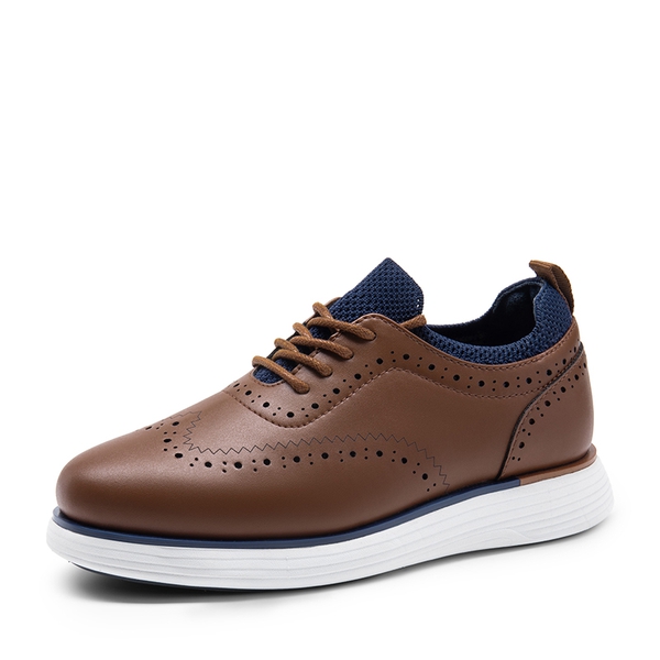 Boys' Oxford Dress Sneakers - BROWN -  0
