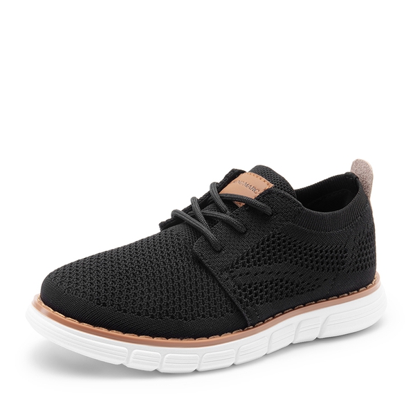 Boys' Knitted Oxford Sneakers - BLACK -  0