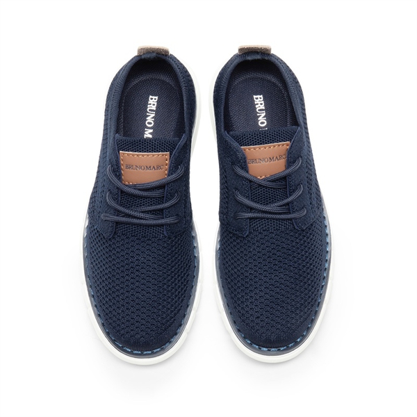 Boys' Knitted Oxford Sneakers - NAVY - 2