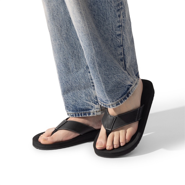 Men's Comfortable Flip Flops - ALL BLACK - 6